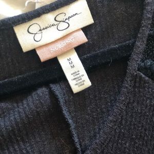 Jessica Simpson Black Lace Nursing Top